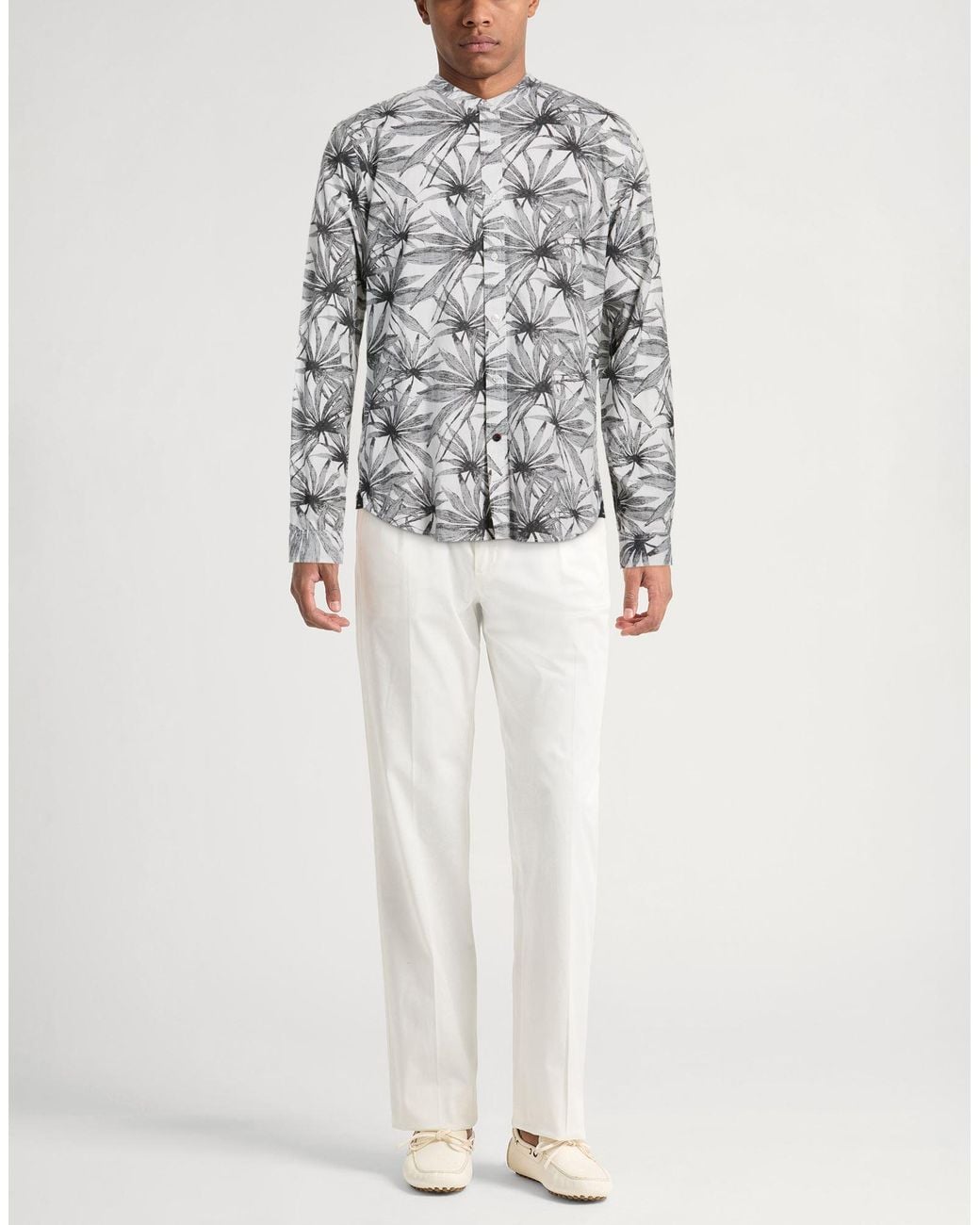 Baldinini Gray Shirt Cotton for men