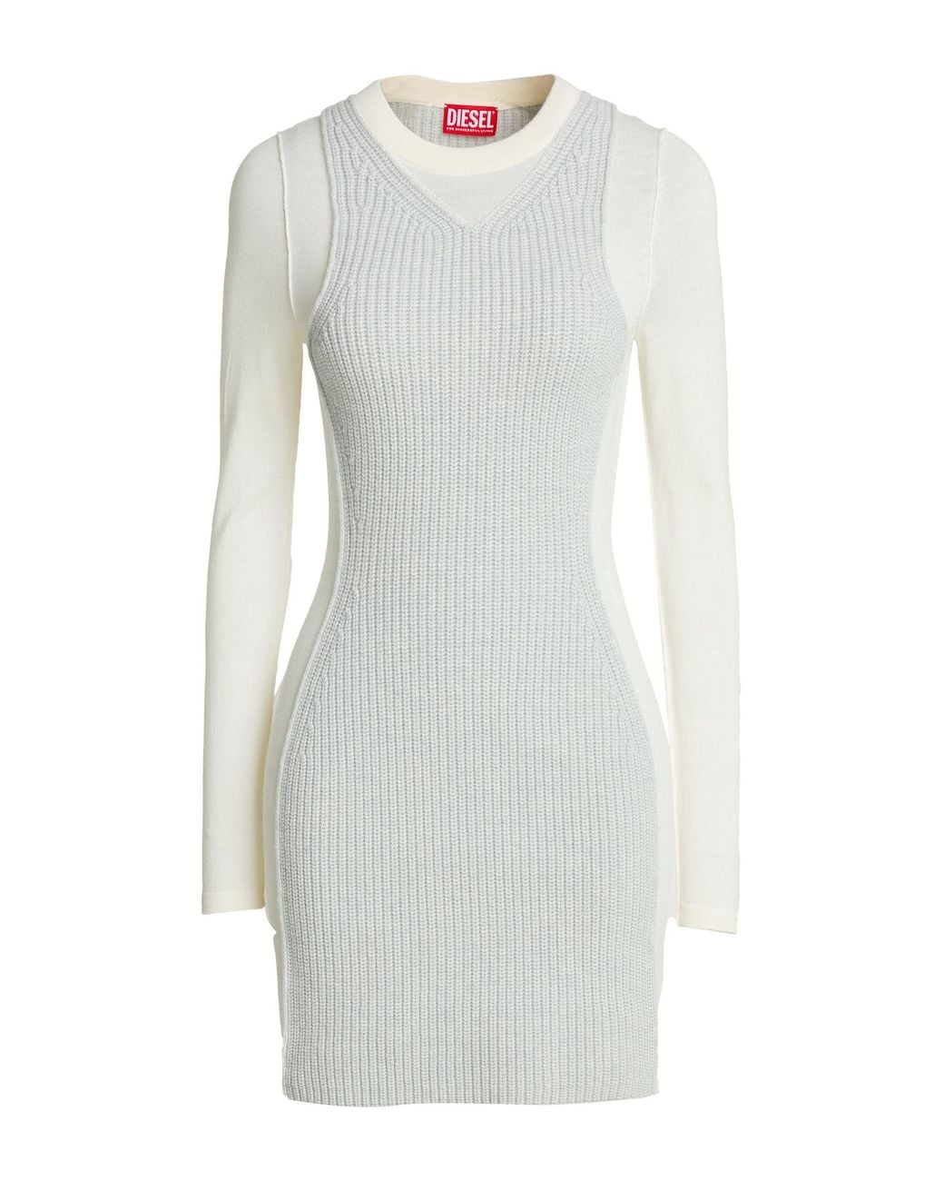 DIESEL White Mini Dress