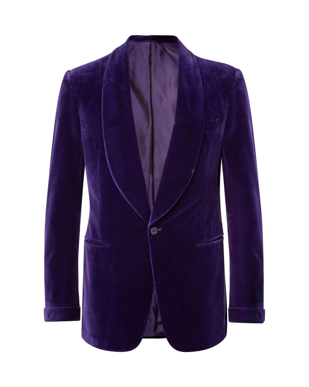 Ralph Lauren Purple Label Velvet Suit Jacket in Purple for Men - Lyst