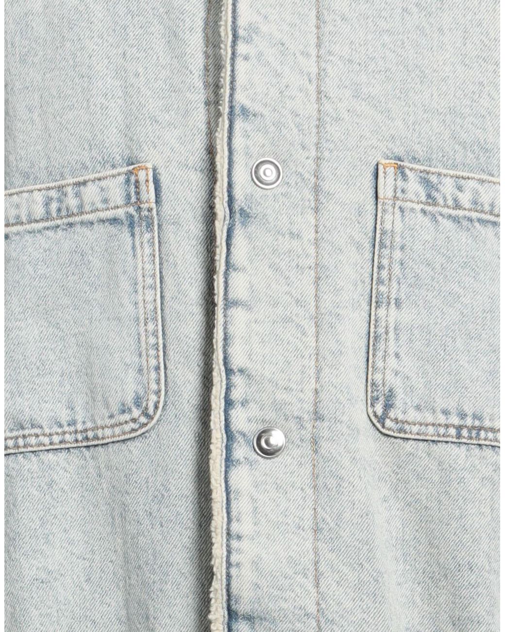 Sandro Gray Denim Outerwear Cotton for men