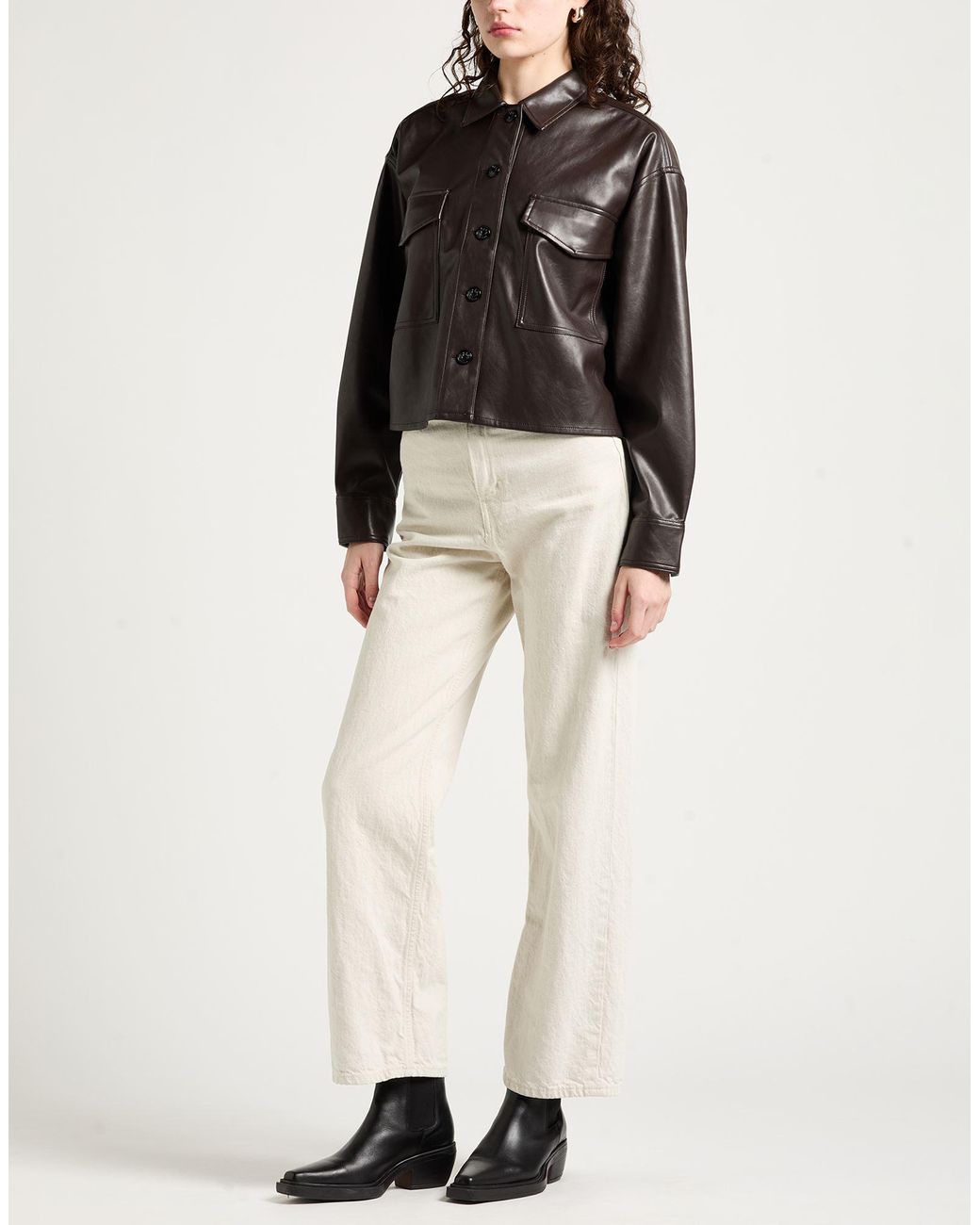 Rag & Bone Black Jacket Polyester, Polyurethane