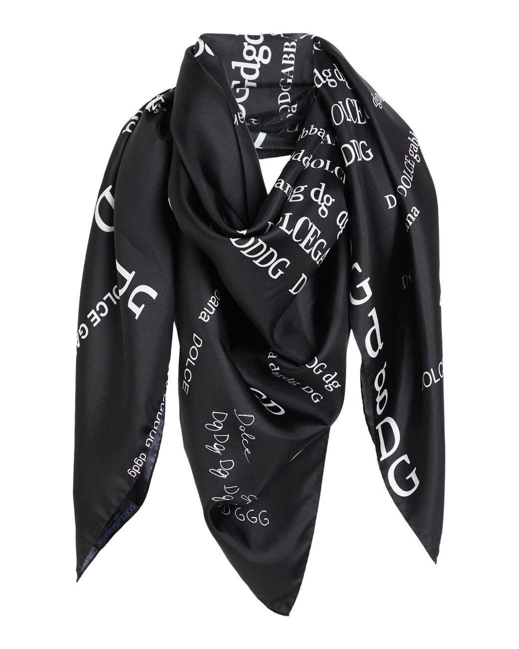 Dolce & Gabbana Black Scarves