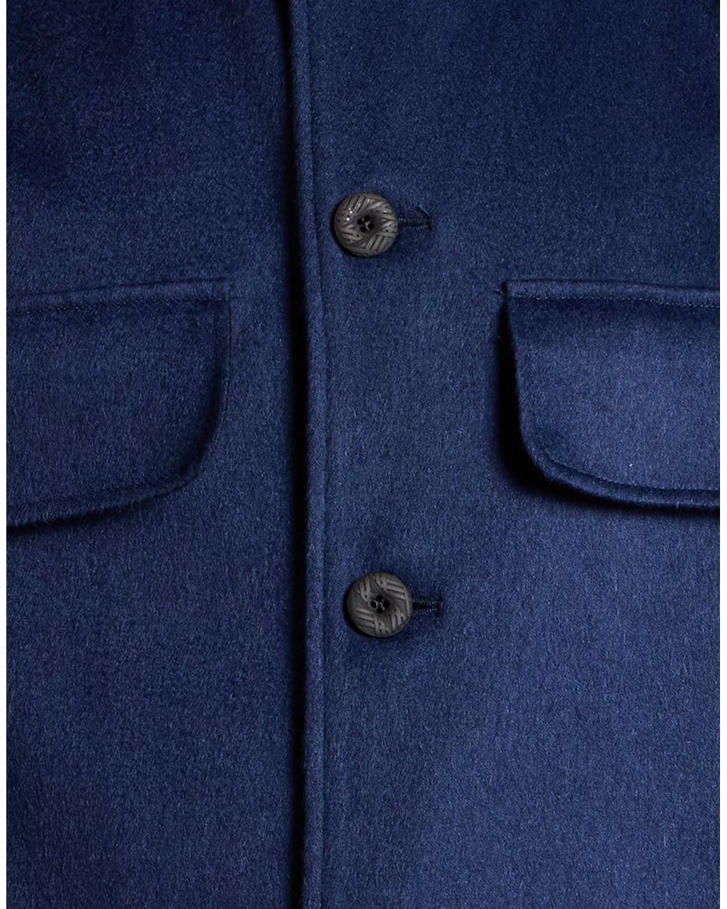 Kiton Blue Jacket Cashmere, Polyamide, Elastane for men