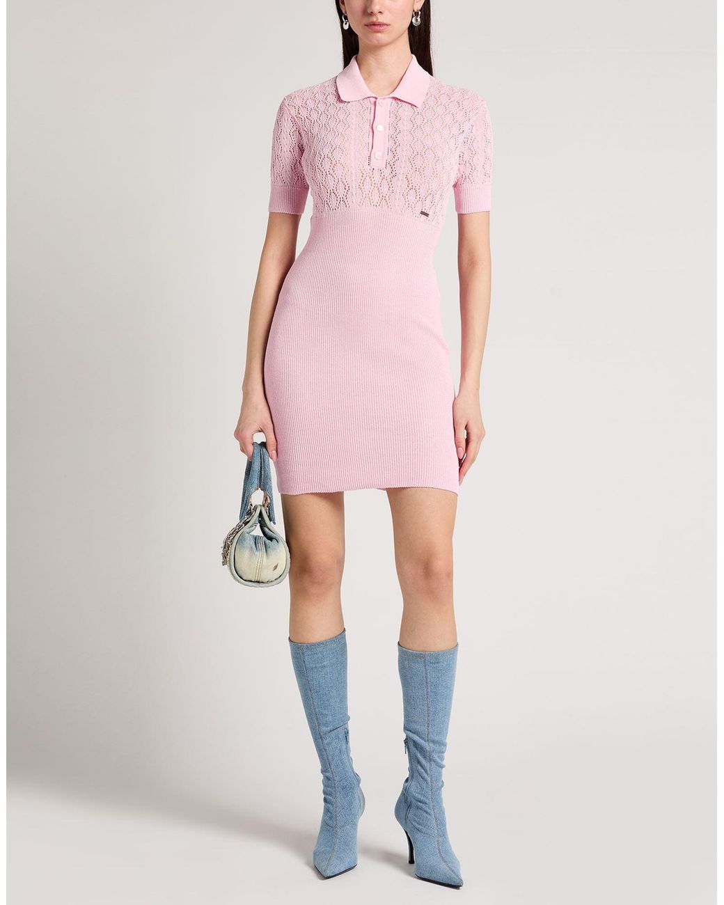 DSquared² Pink Mini Dress