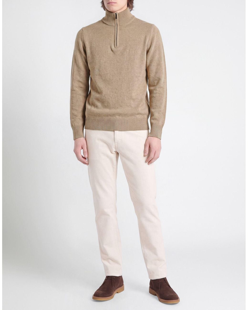 Pullover Aragona de hombre de color Natural