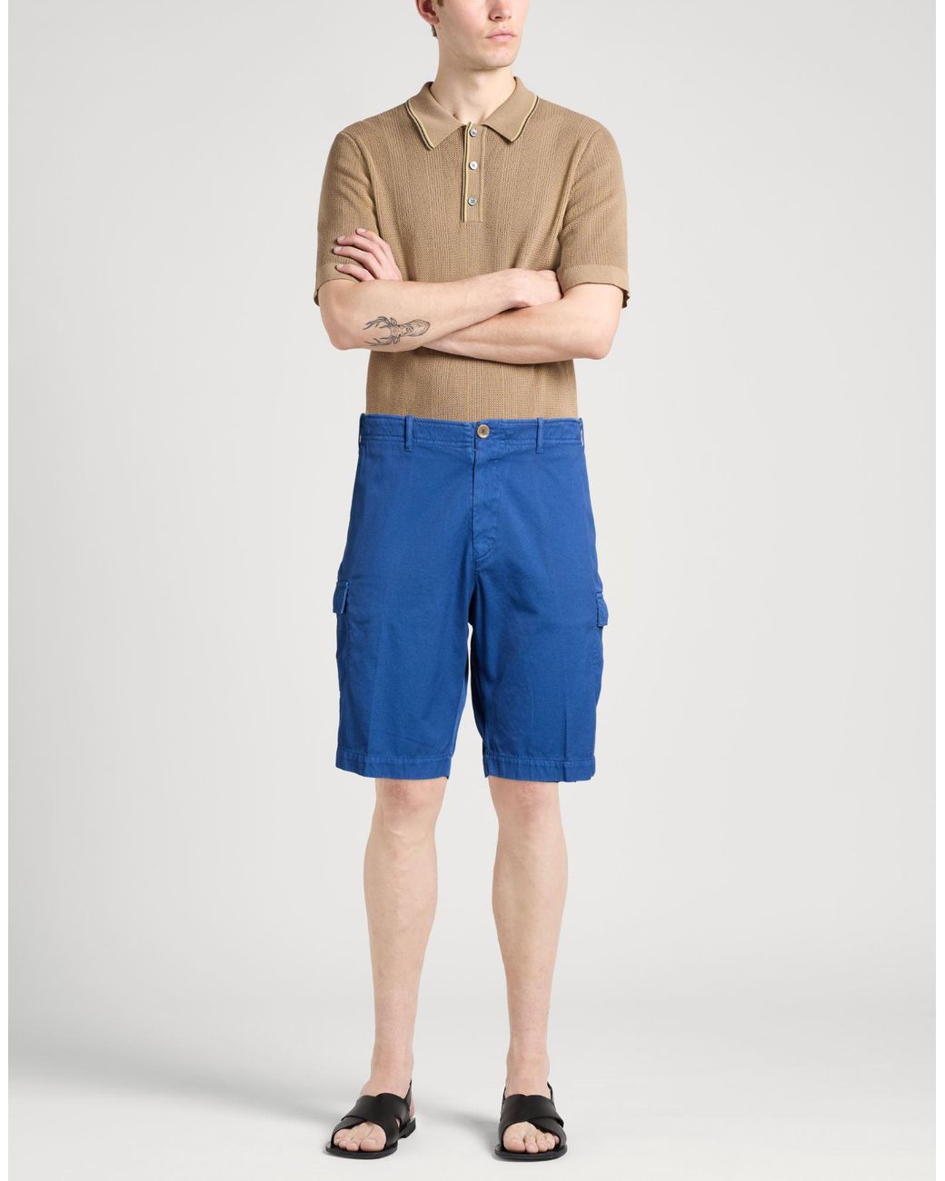 Fedeli Blue Shorts & Bermuda Shorts for men