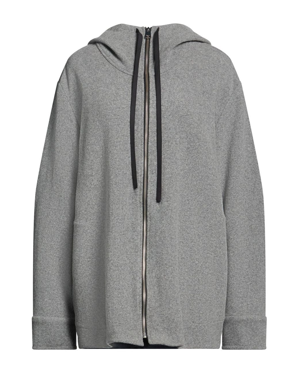 Liviana Conti Gray Jacket Wool, Cashmere, Lyocell