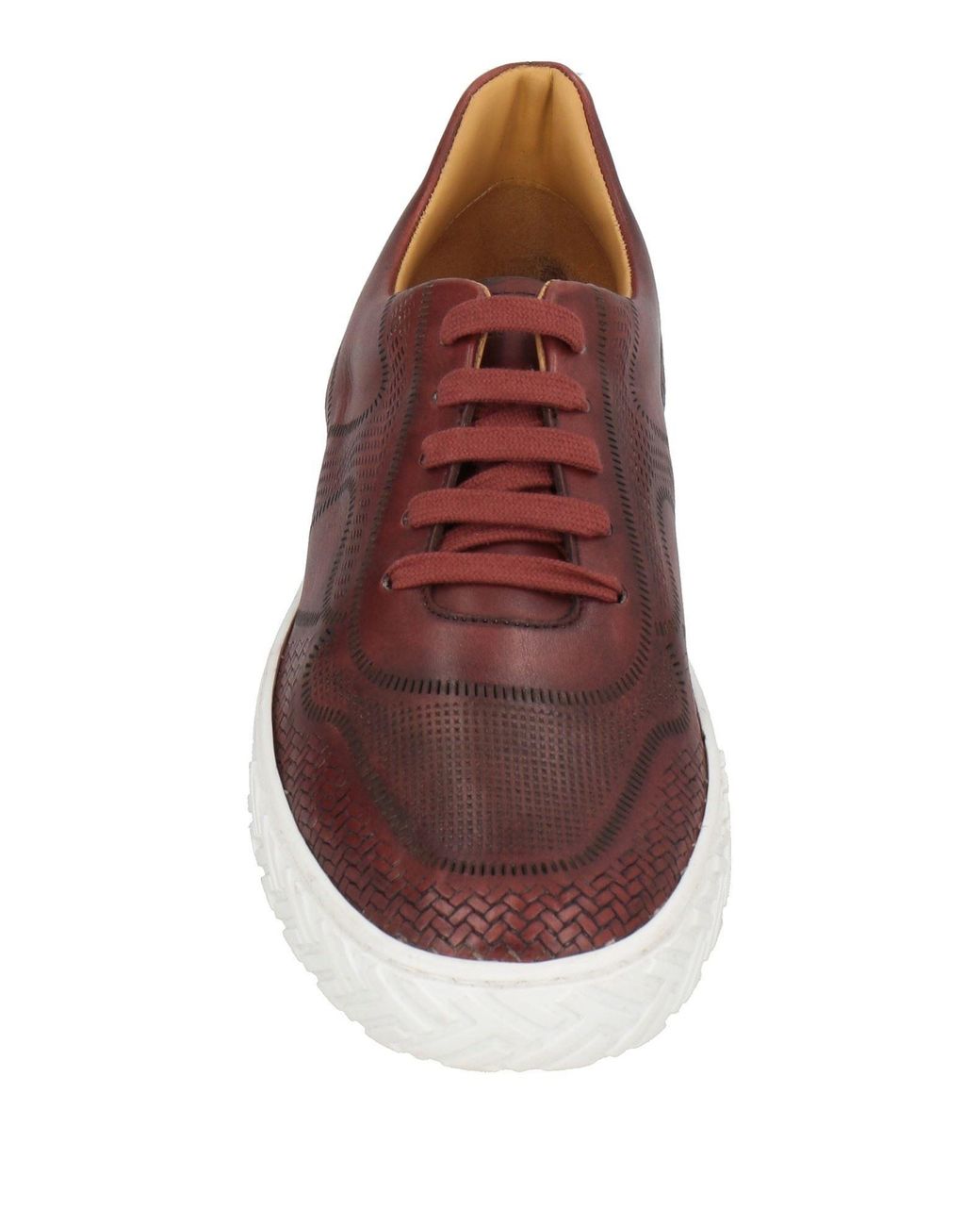 Testoni Brown Sneakers Leather for men
