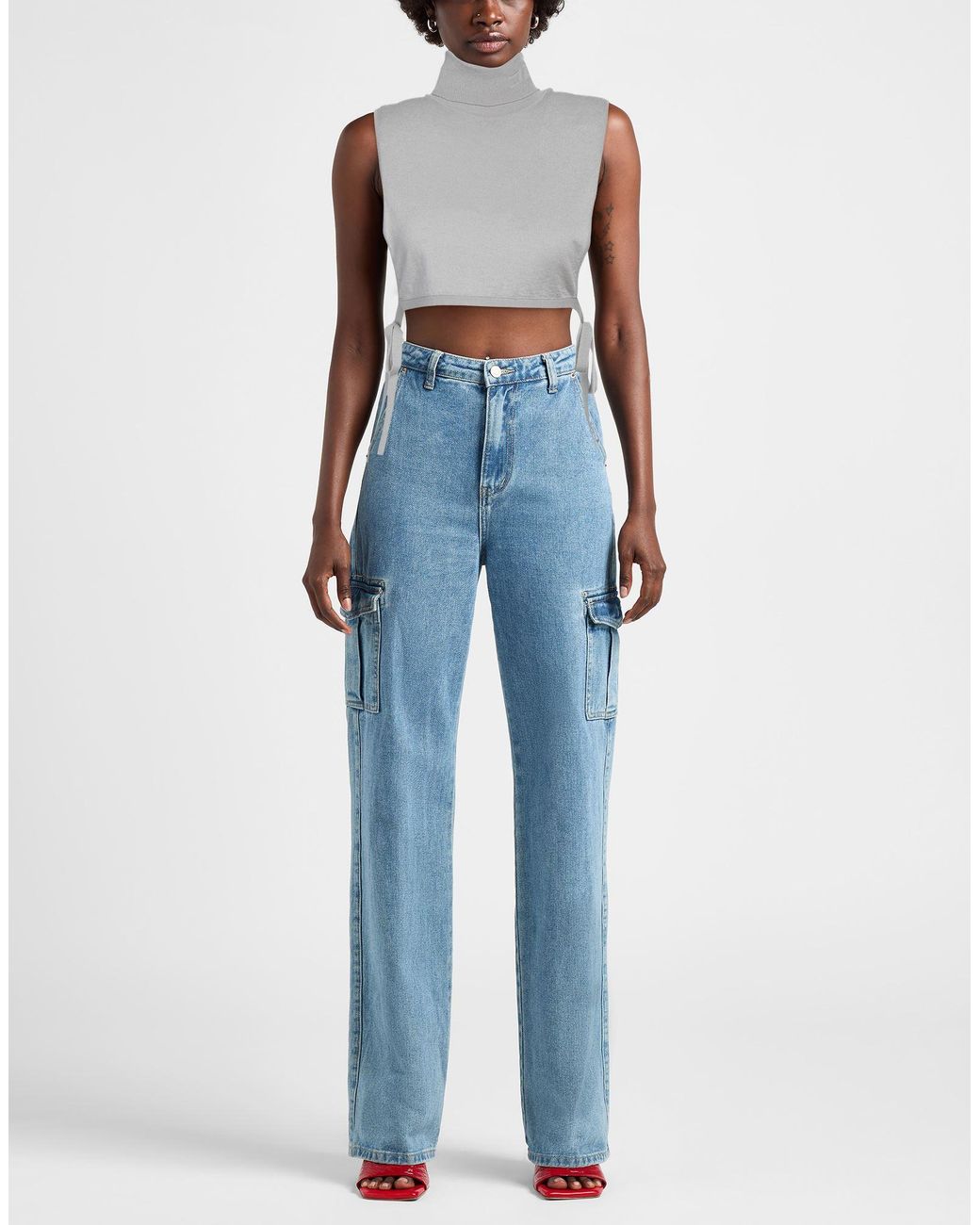 Elisabetta Franchi Gray Top