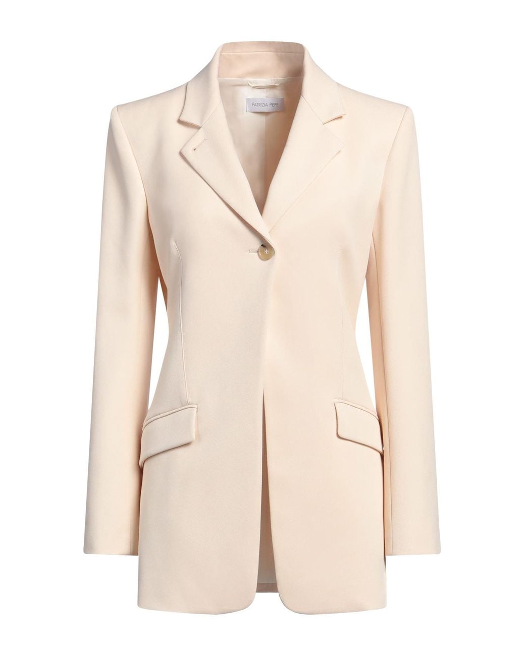 Patrizia Pepe Natural Blazer Polyester, Elastane