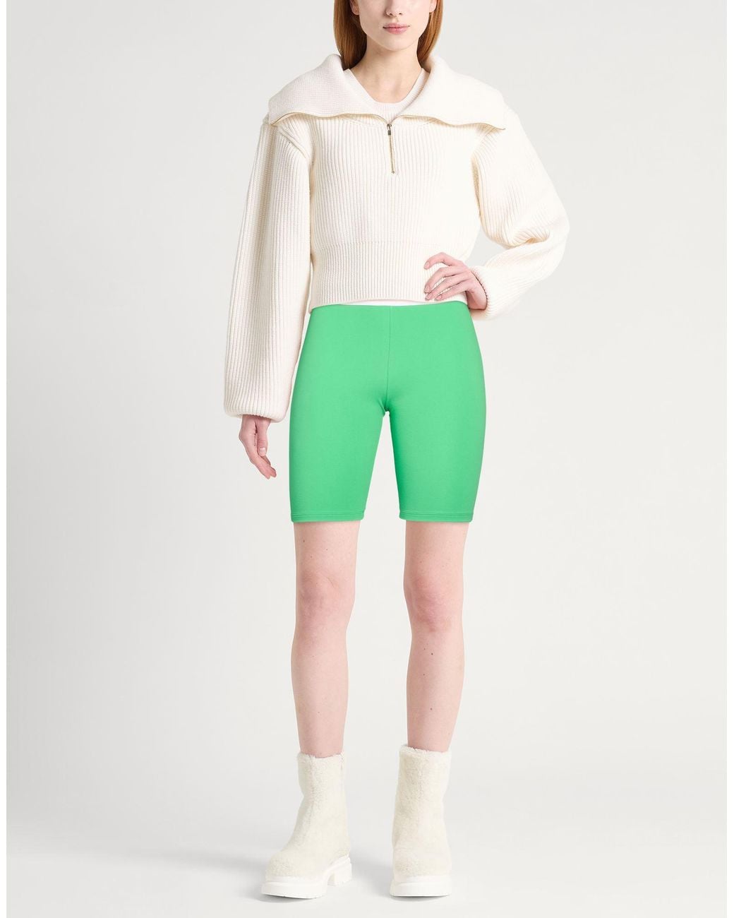 DSquared² Green Shorts & Bermuda Shorts Cotton, Elastane