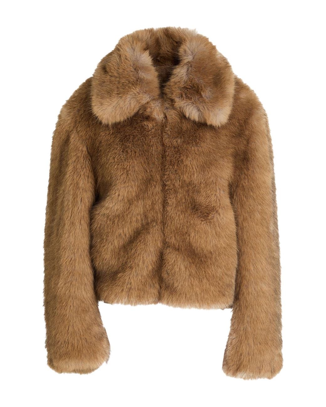 MSGM Brown Shearling & Teddy