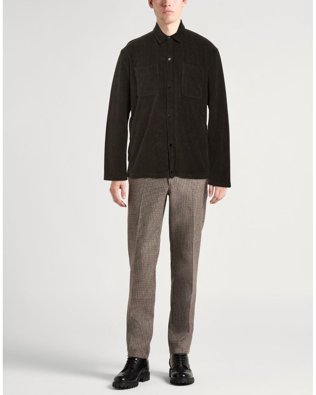 Crossley Black Shirt Cotton for men