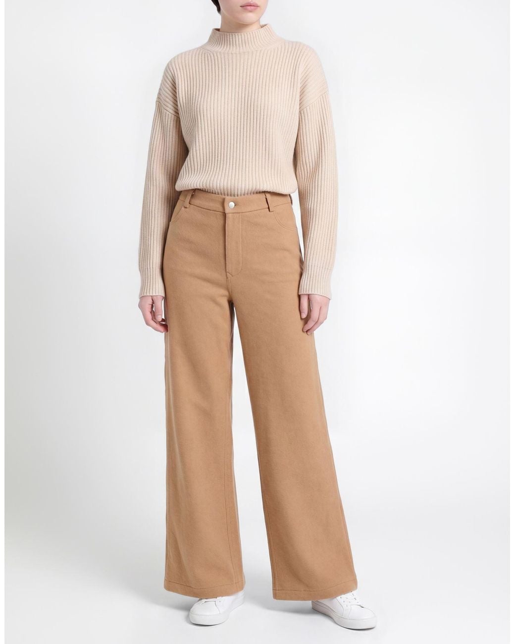 Roberto Collina Natural Pants Merino Wool, Cashmere