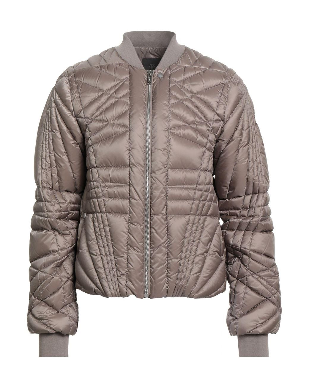 Moncler Brown Puffer Polyester, Acrylic, Polyamide, Elastane for men