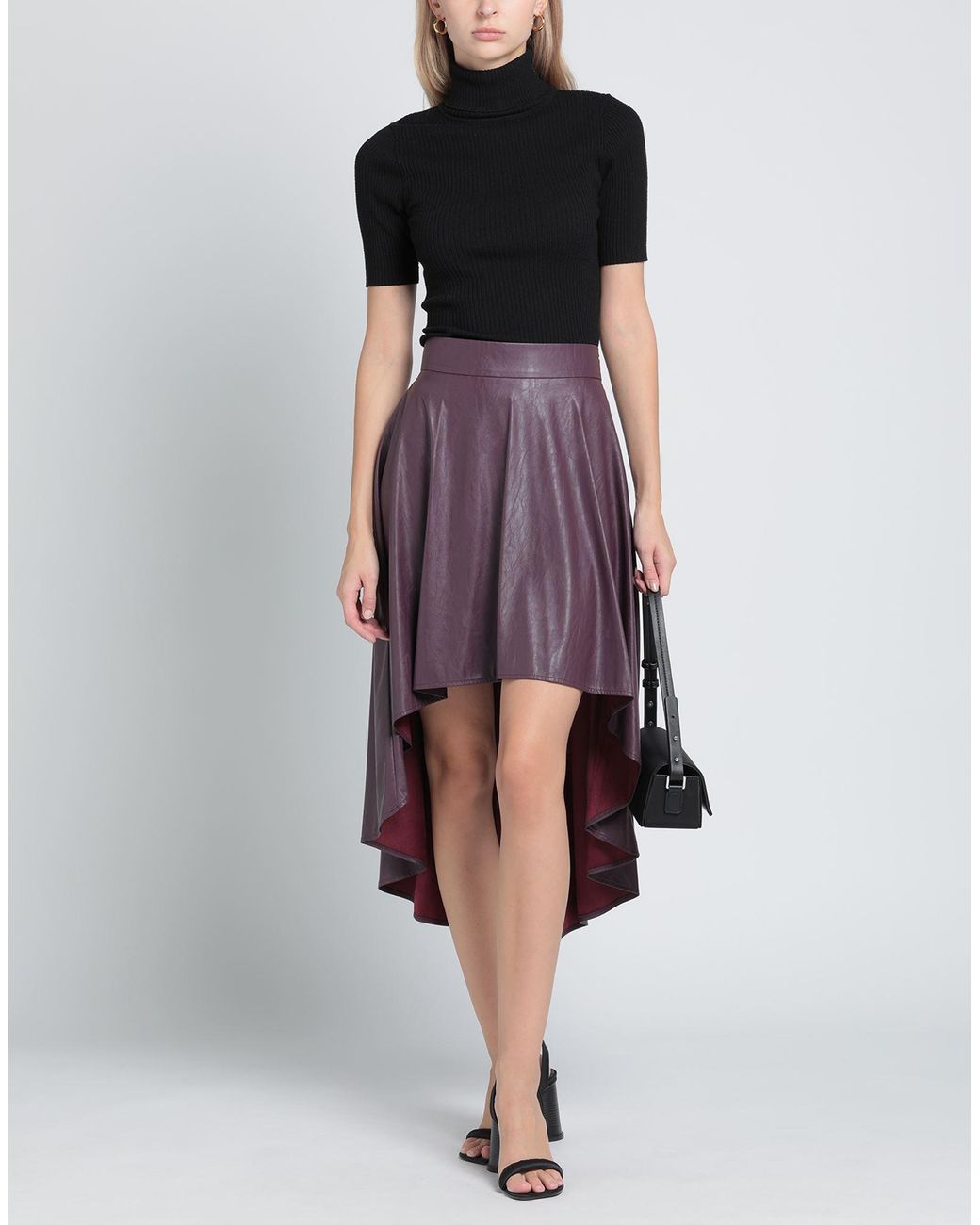 Pinko Purple Mini Skirt
