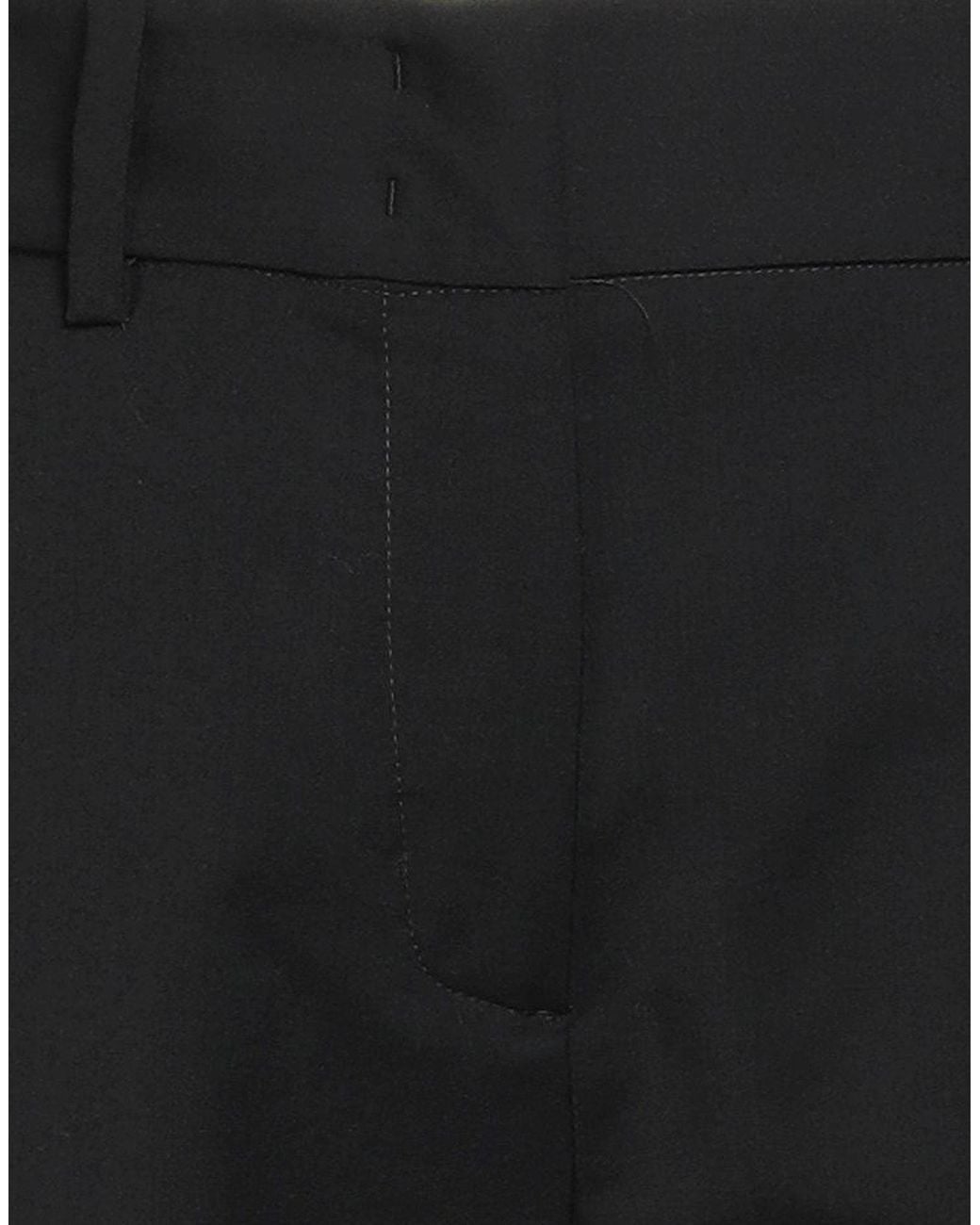 Eleventy Black Pants Wool, Polyamide, Elastane