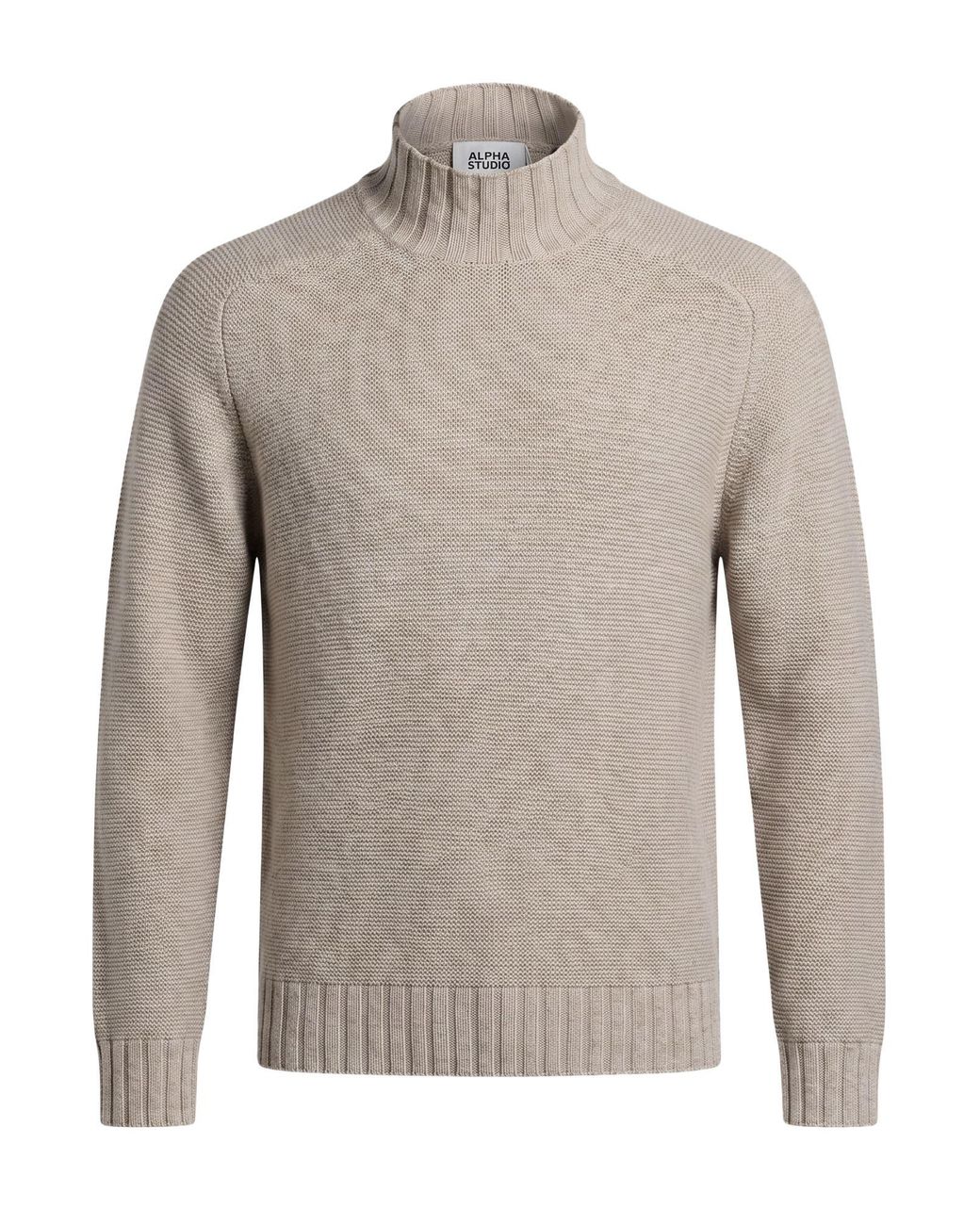 Alpha Studio Rollkragenpullover in Gray für Herren