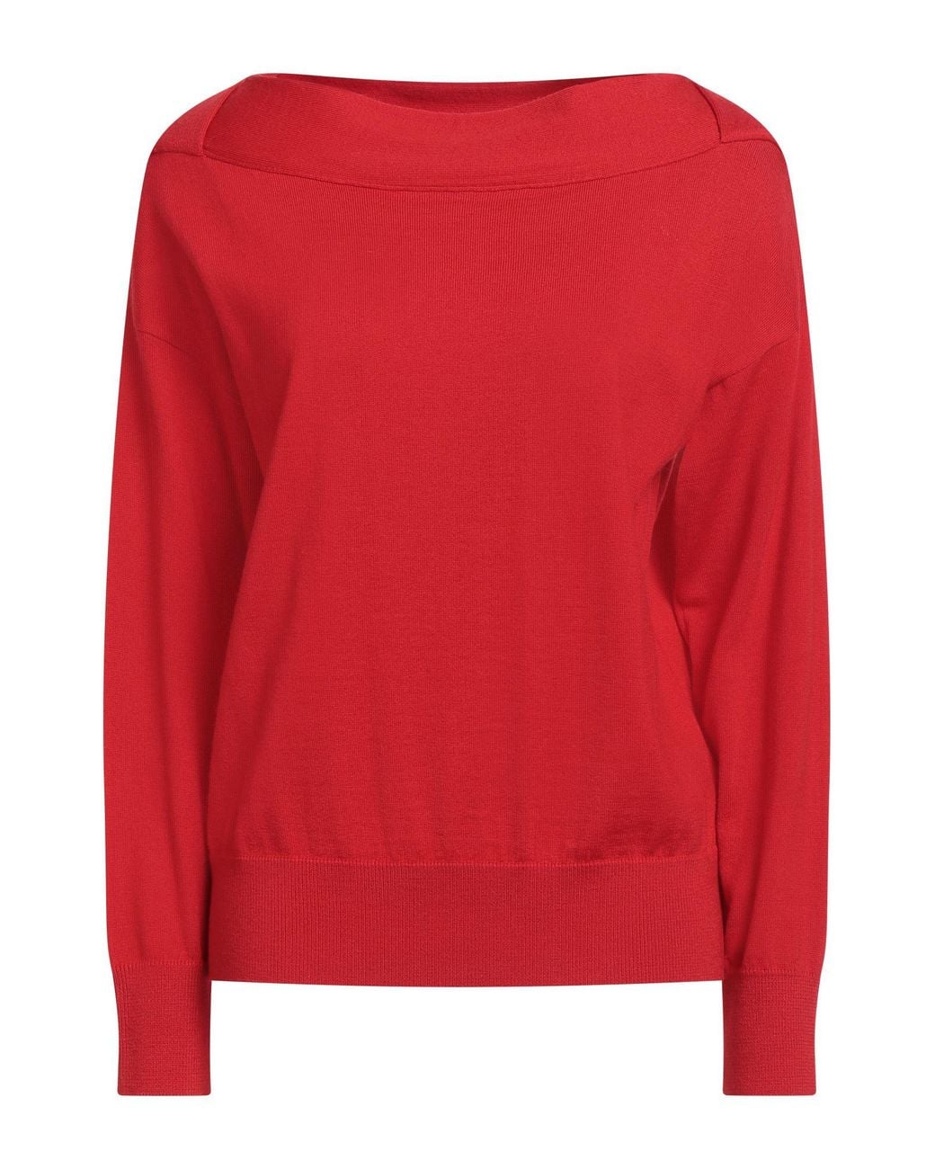 Alpha Studio Red Sweater Merino Wool