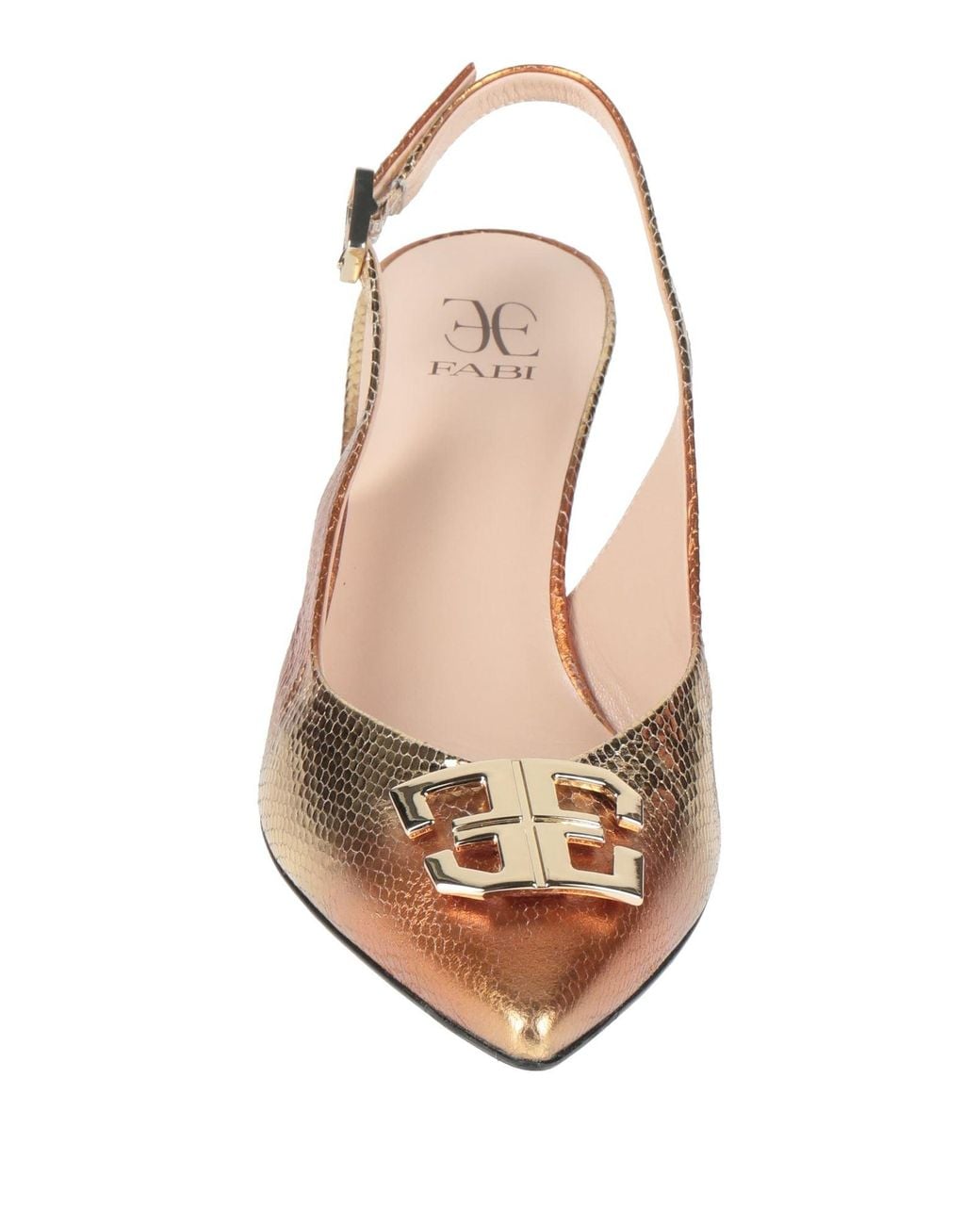 Fabi Natural Copper Pumps Leather