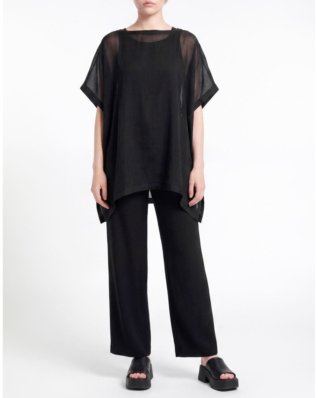 ANNAGRETA Black Top Cotton