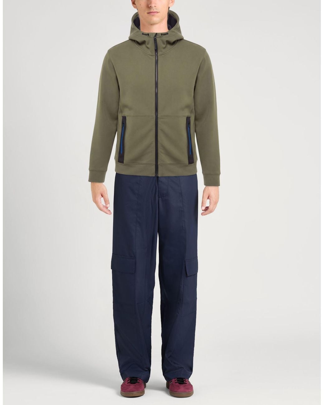 Jacob Cohen Green Military Sweatshirt Polyamide, Elastane for men