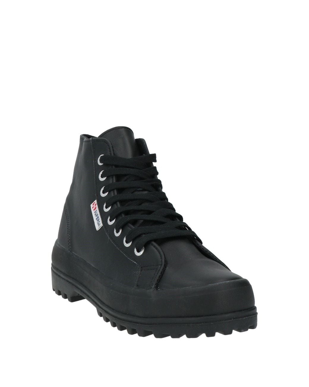 Superga Black Sneakers Leather