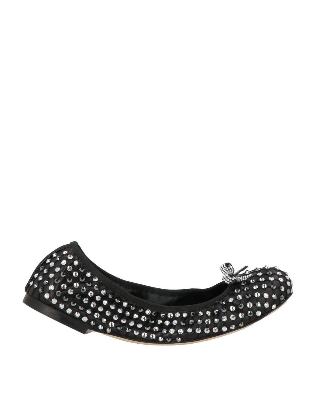 Rene Caovilla Black Ballet Flats