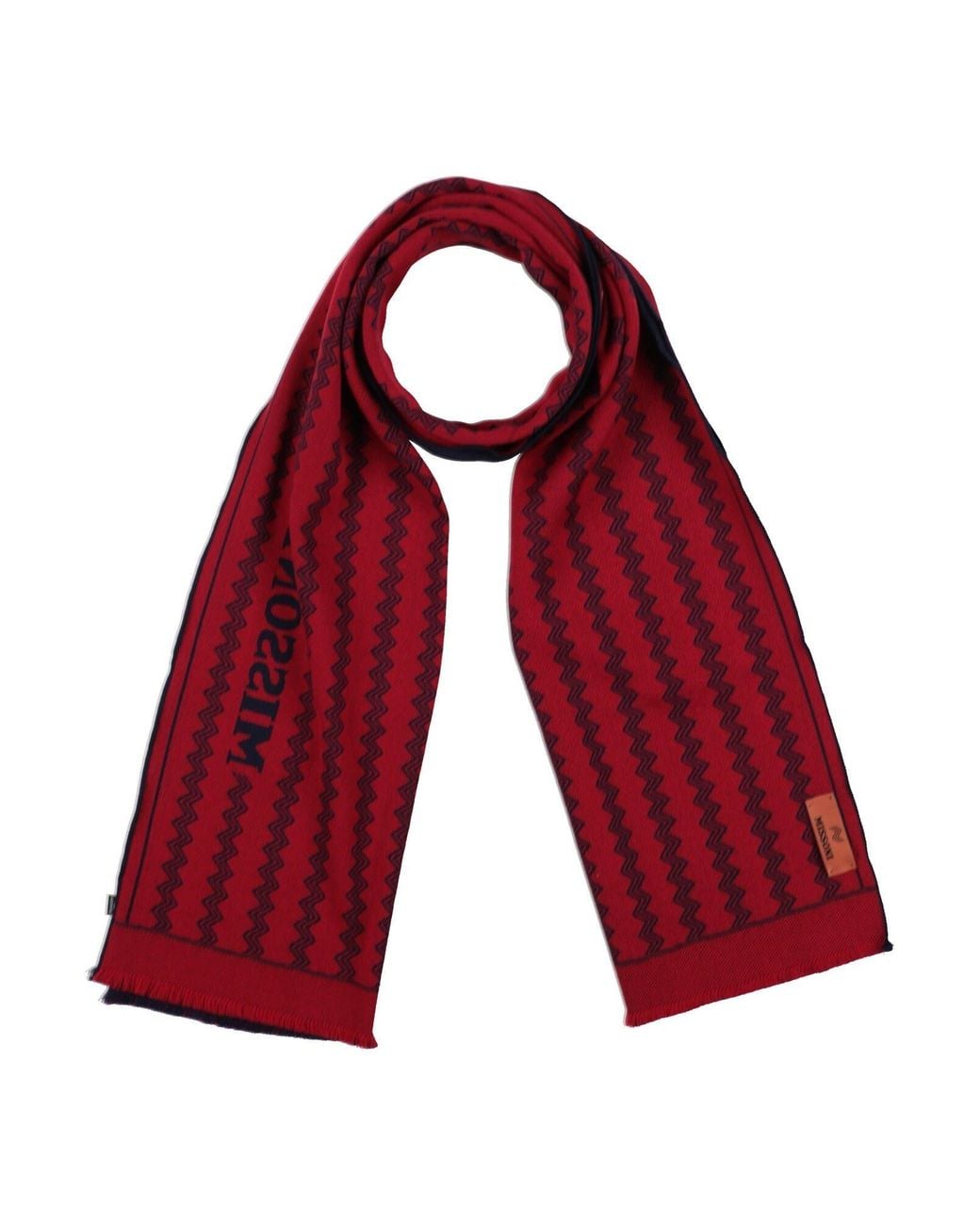 Missoni Red Scarf Wool