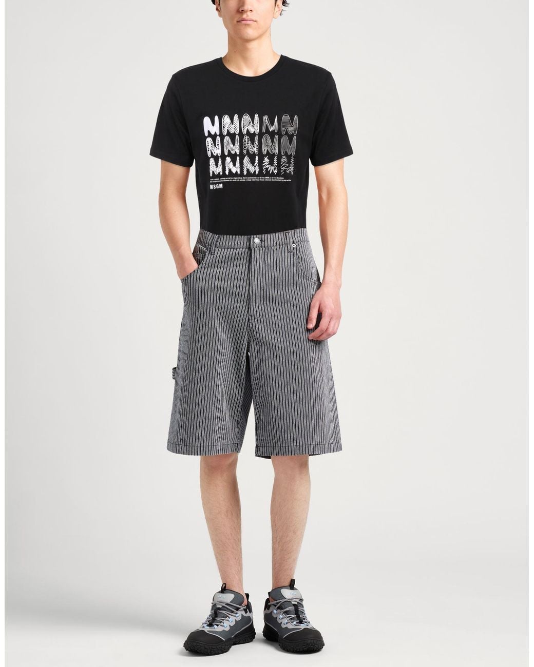 T-Shirt MSGM pour homme en coloris Black