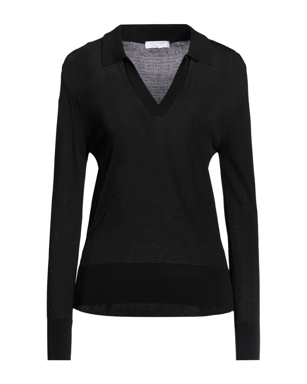 Daniele Fiesoli Black Sweater Viscose, Polyamide