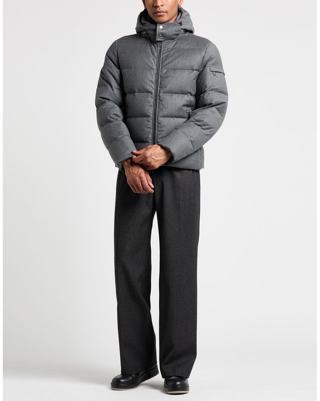 Moorer Gray Puffer Polyamide for men
