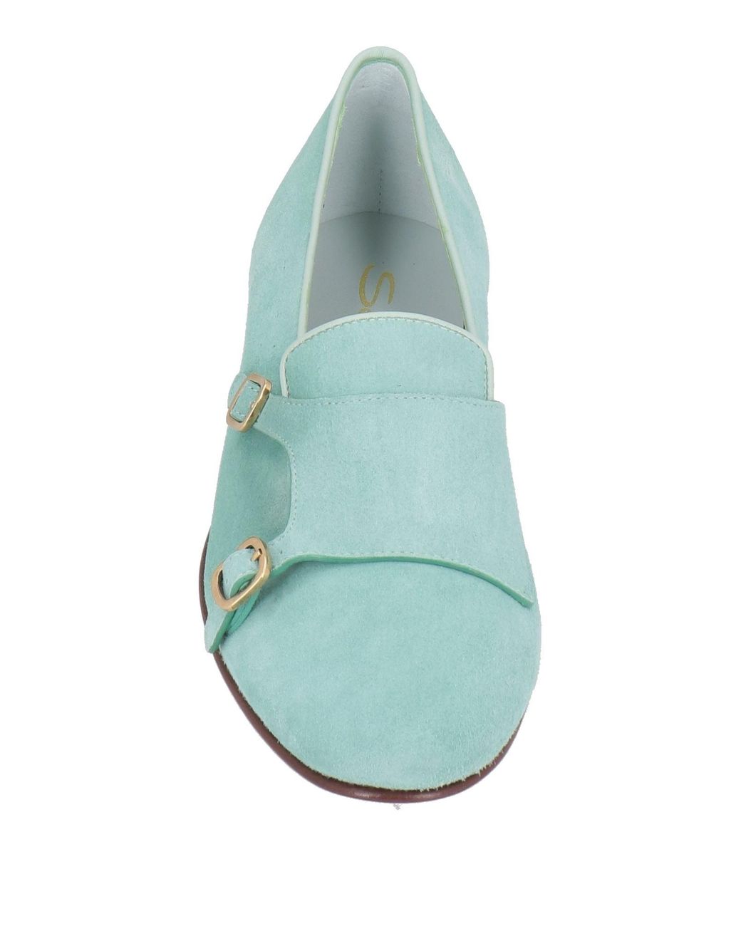 Santoni Green Loafers Leather