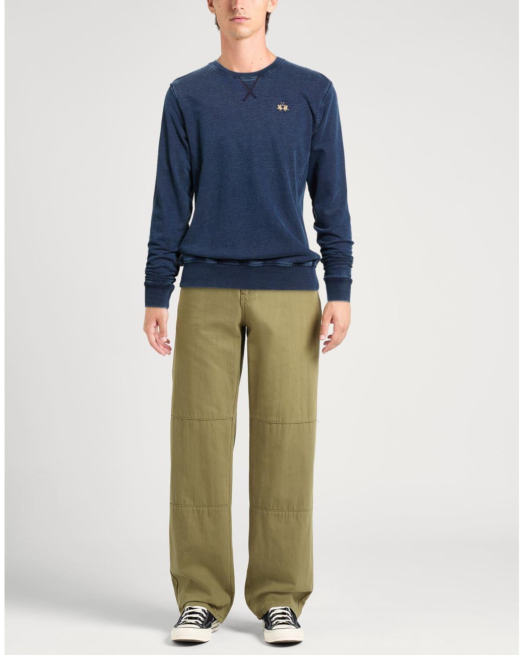 La Martina Blue Sweatshirts for men