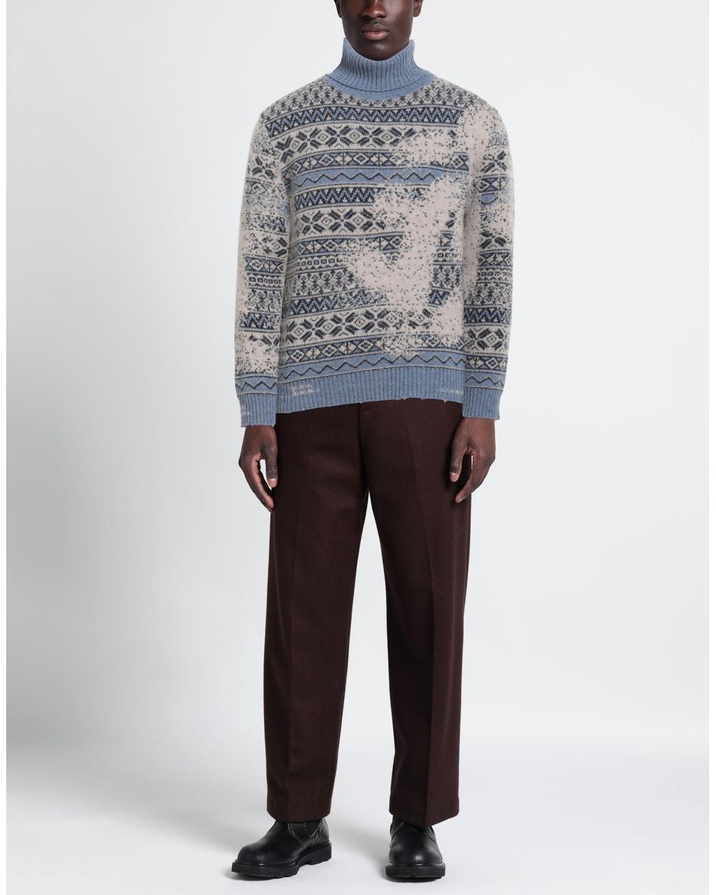Barena Gray Turtleneck for men