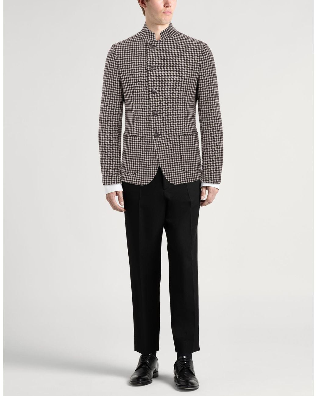 Emporio Armani Gray Blazer Virgin Wool, Elastane for men