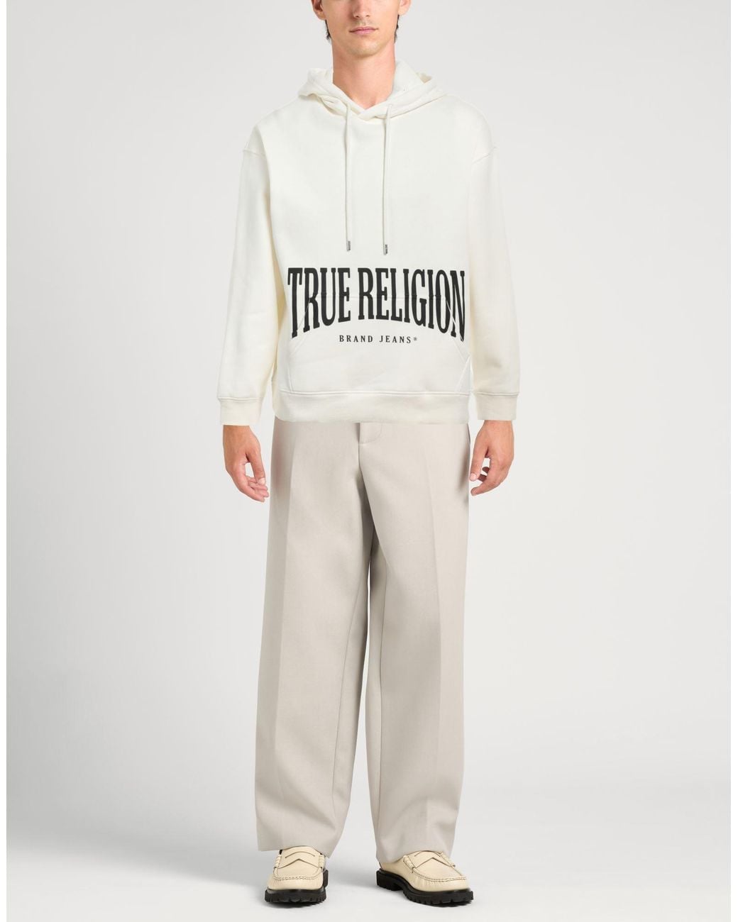True Religion White Sweatshirt for men