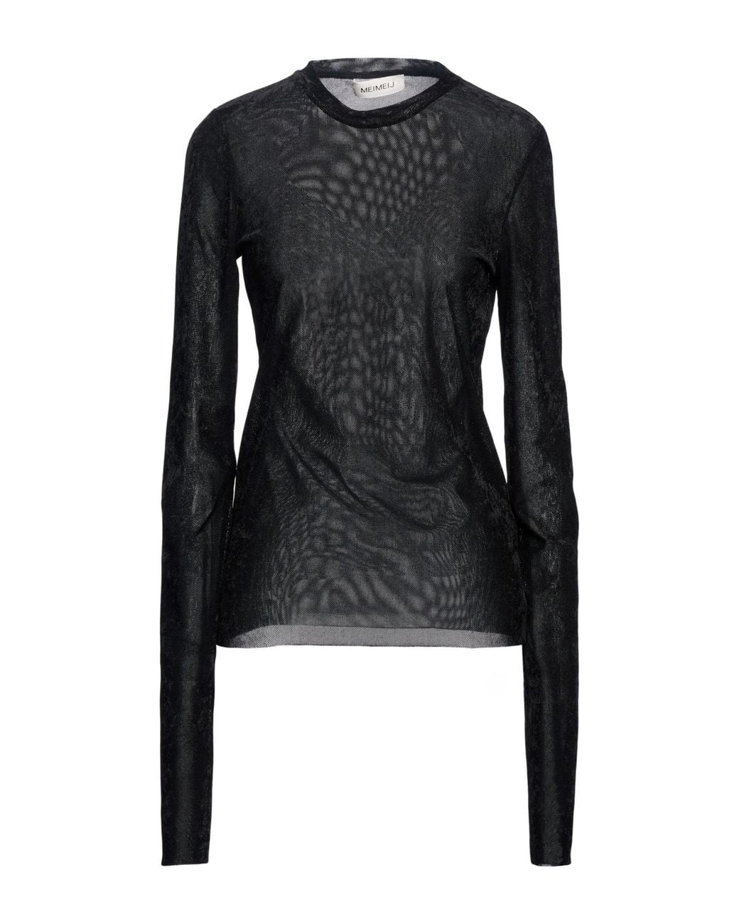 Top MEIMEIJ de color Black