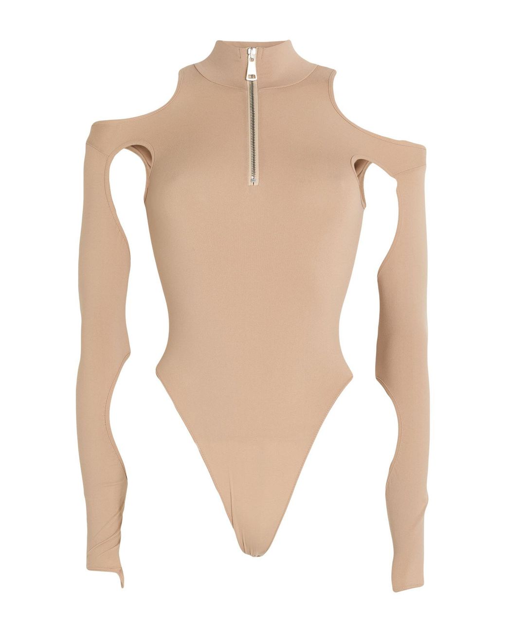 ANDREADAMO White Bodysuit Polyamide, Elastane