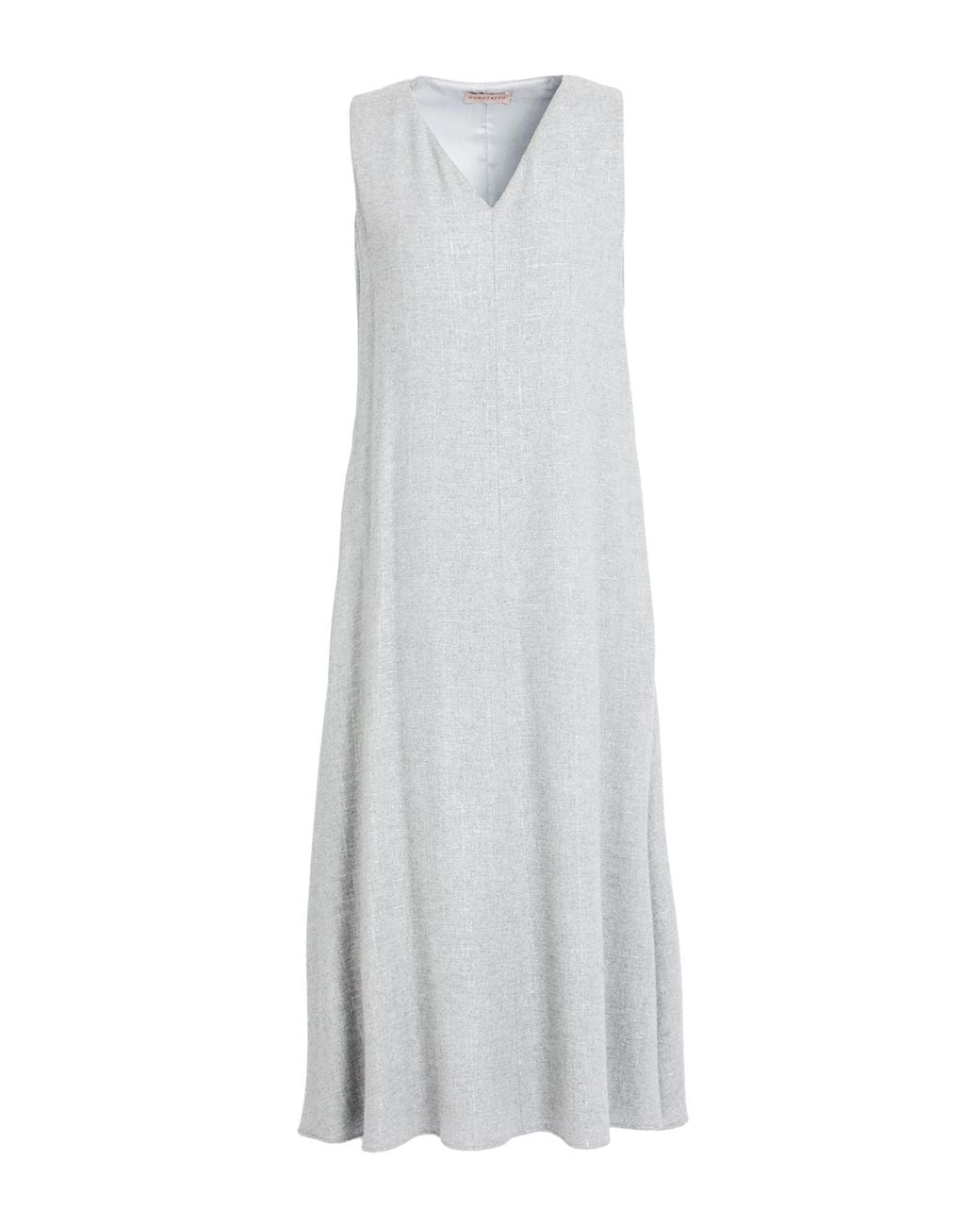 Purotatto White Light Midi Dress Viscose, Wool, Polyester, Polyamide