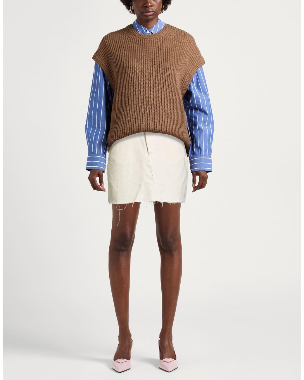 Haveone Natural Denim Skirts