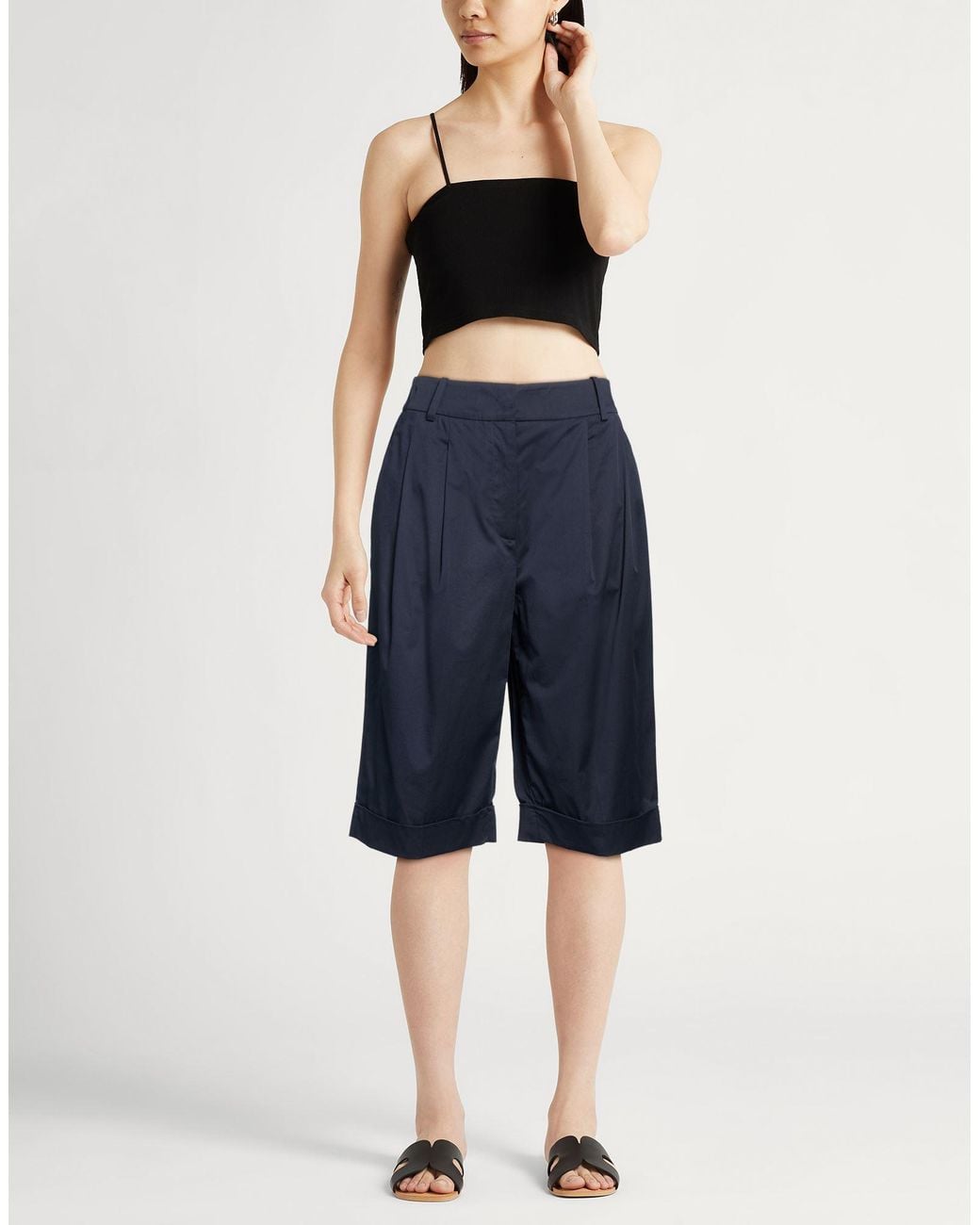Eleventy Blue Midnight Shorts & Bermuda Shorts Cotton, Elastane
