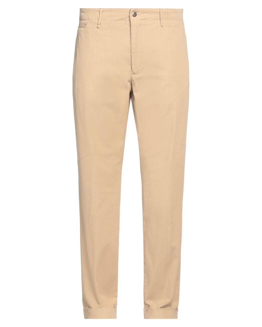 Incotex Natural Pants Cotton, Elastane for men