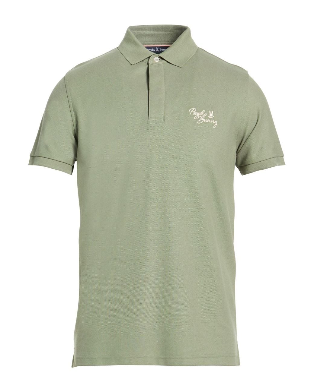 Psycho Bunny Green Polo Shirt Pima Cotton for men