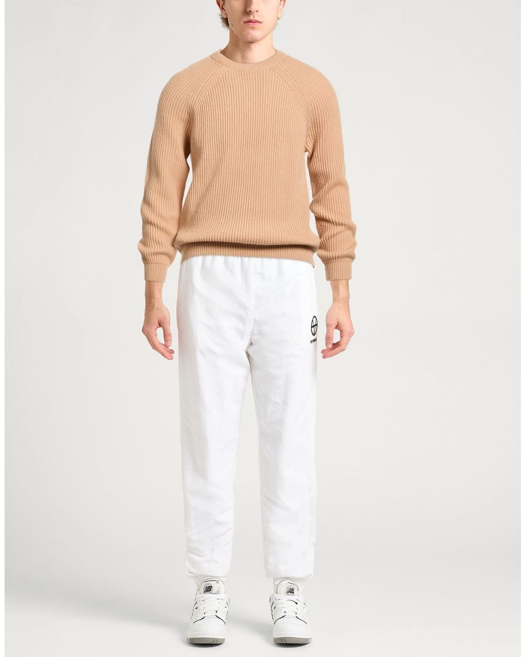 Alpha Studio White Jumper for men