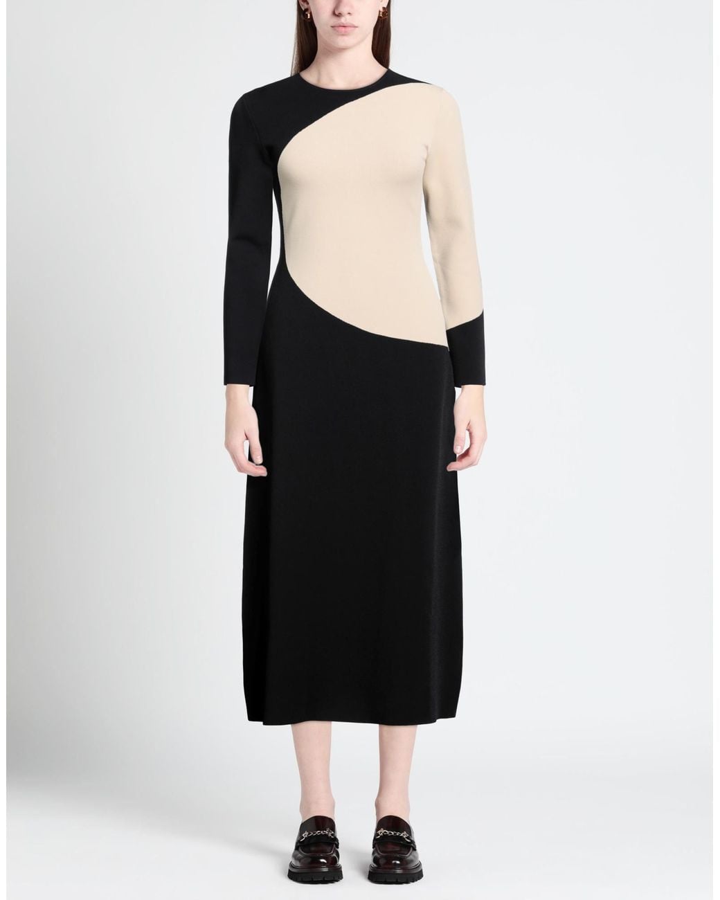 Tory Burch Black Colorblock Dress