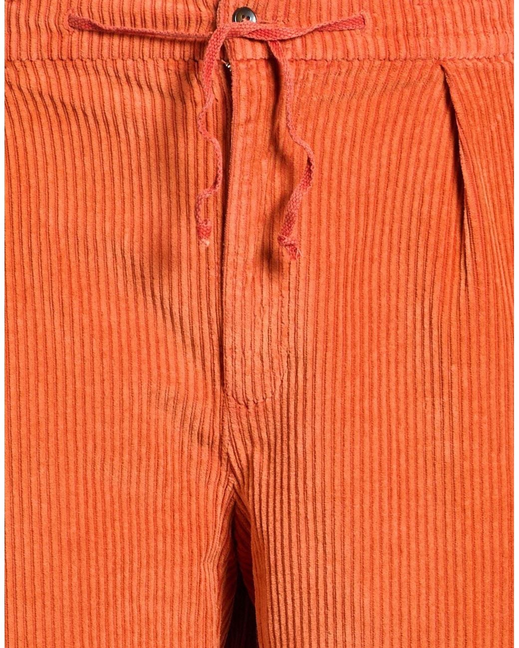 L.b.m. 1911 Orange Pants Cotton, Elastane for men