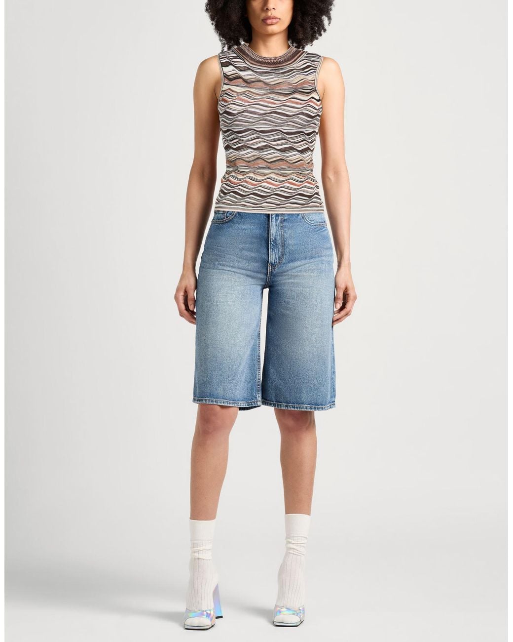 Missoni Gray Top Viscose, Wool, Polyamide, Elastane