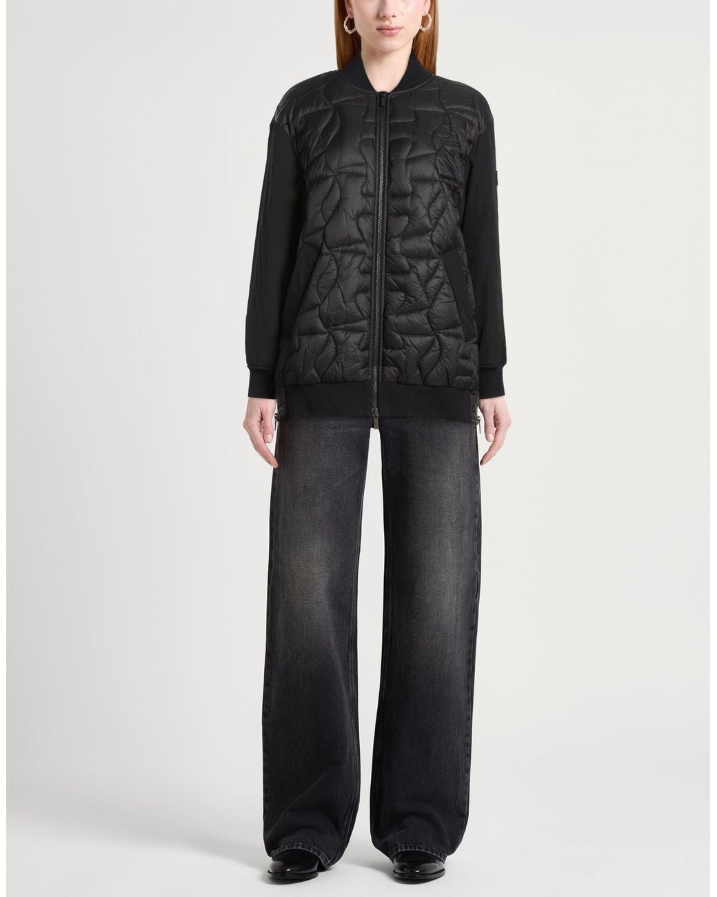 Hogan Black Puffer Polyamide, Polyester, Elastane
