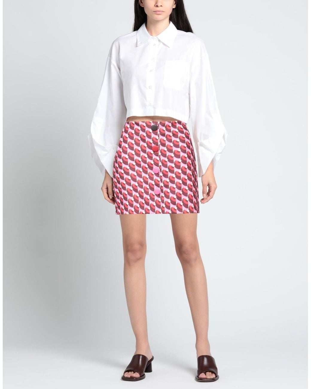 Maliparmi Red Mini Skirt